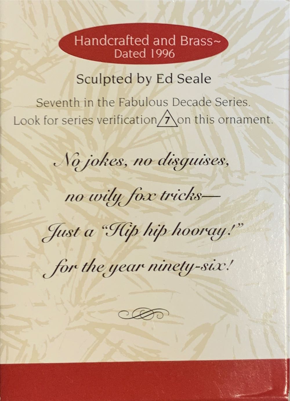 Fabulous Decade #7 - Fabulous Decade (Decades) ornament collectible [Barcode 015012290776] - Main Image 2