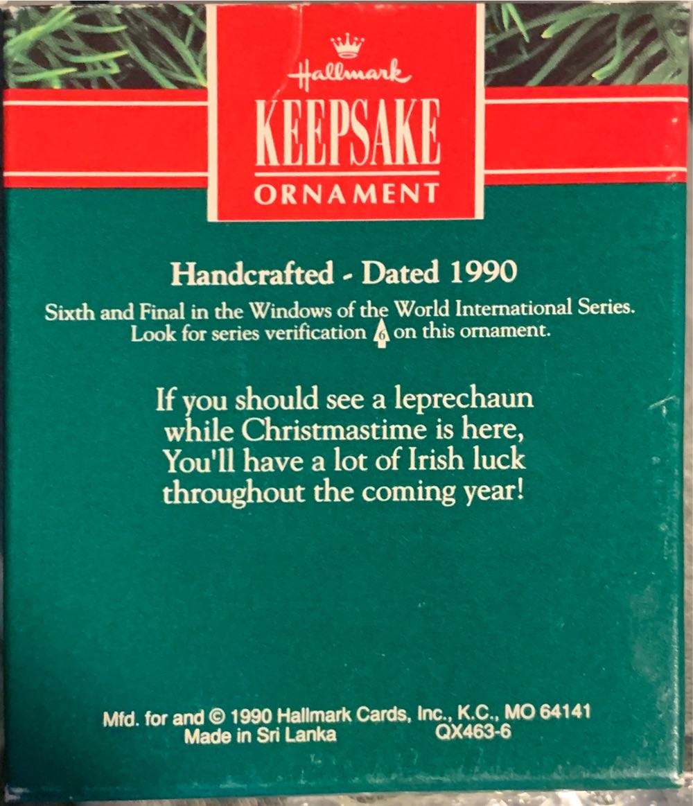 Irish Windows Of The World - Windows Of The World Series ornament collectible [Barcode 070000027468] - Main Image 2