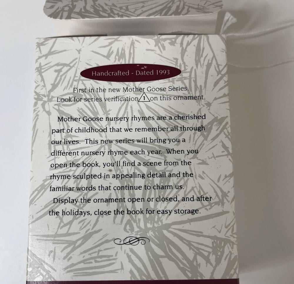 Humpty-Dumpty: Mother Goose  ornament collectible - Main Image 4