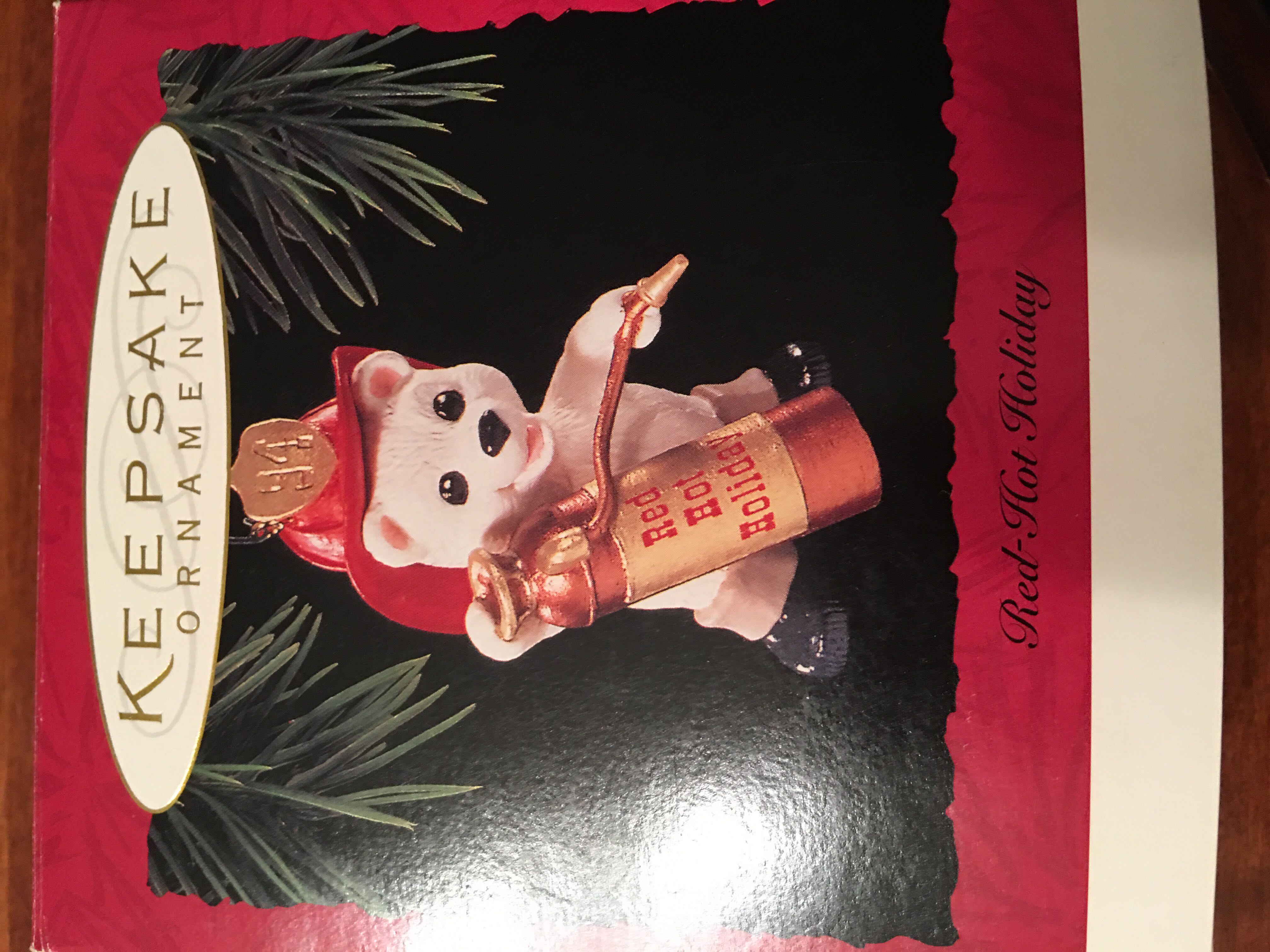Red Hot Holiday  (Bear) ornament collectible [Barcode 015012138634] - Main Image 1