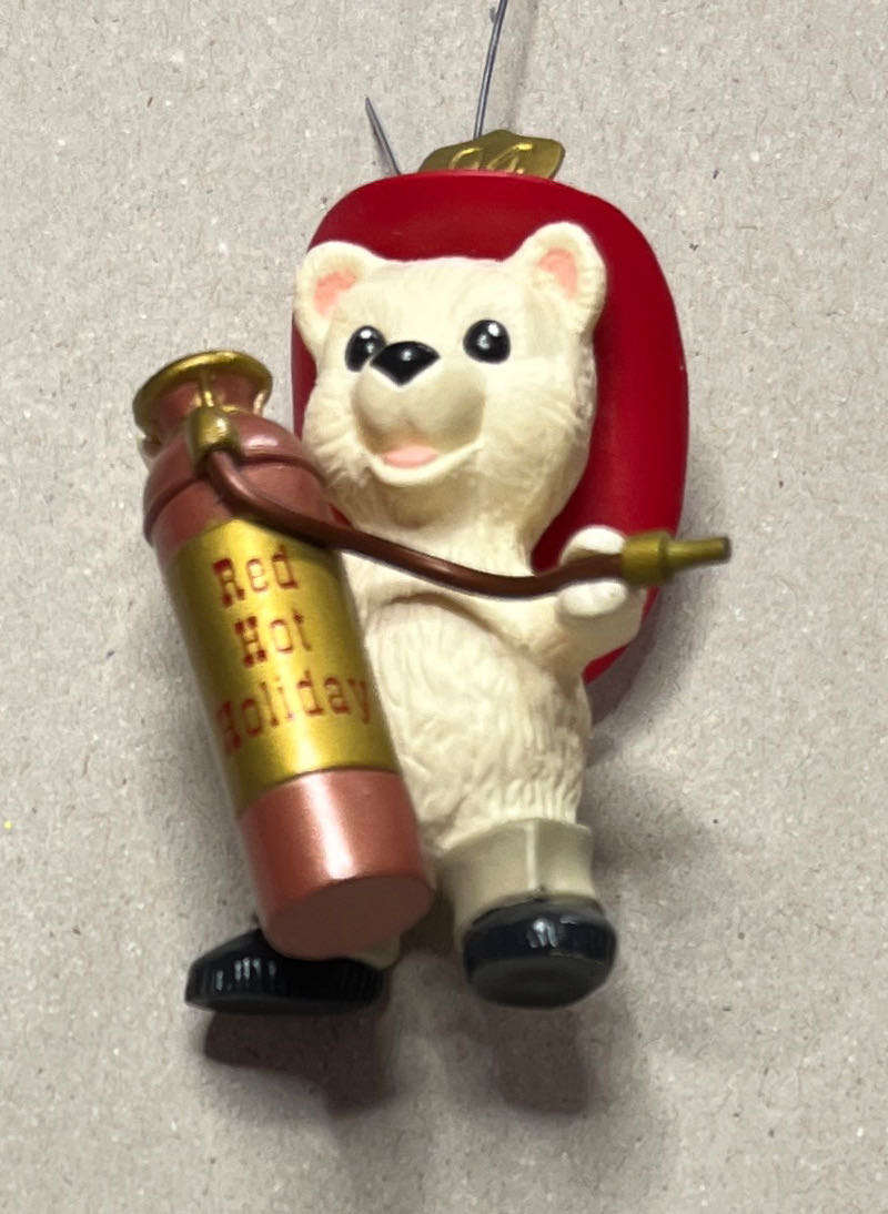 Red Hot Holiday  (Bear) ornament collectible [Barcode 015012138634] - Main Image 3