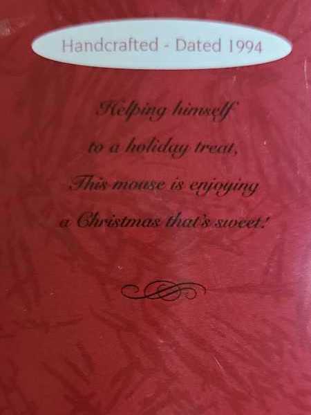 Candy Caper - Mice (Candy) ornament collectible [Barcode 015012139143] - Main Image 3