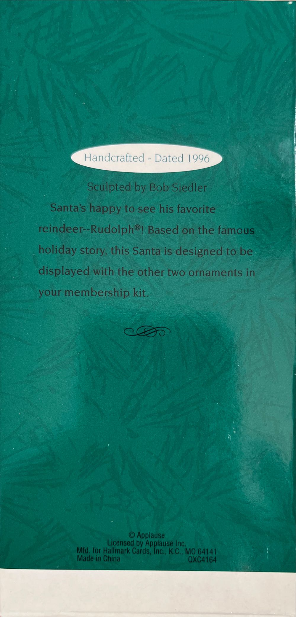 Santa - Santa (Keepsake CLUB Ornament) ornament collectible - Main Image 2