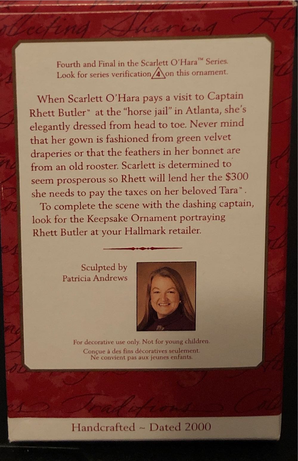 Gone With The Wind- Scarlett O’Hara #4 - Collector’s Series (Gone With The Wind) ornament collectible [Barcode 015012564389] - Main Image 2