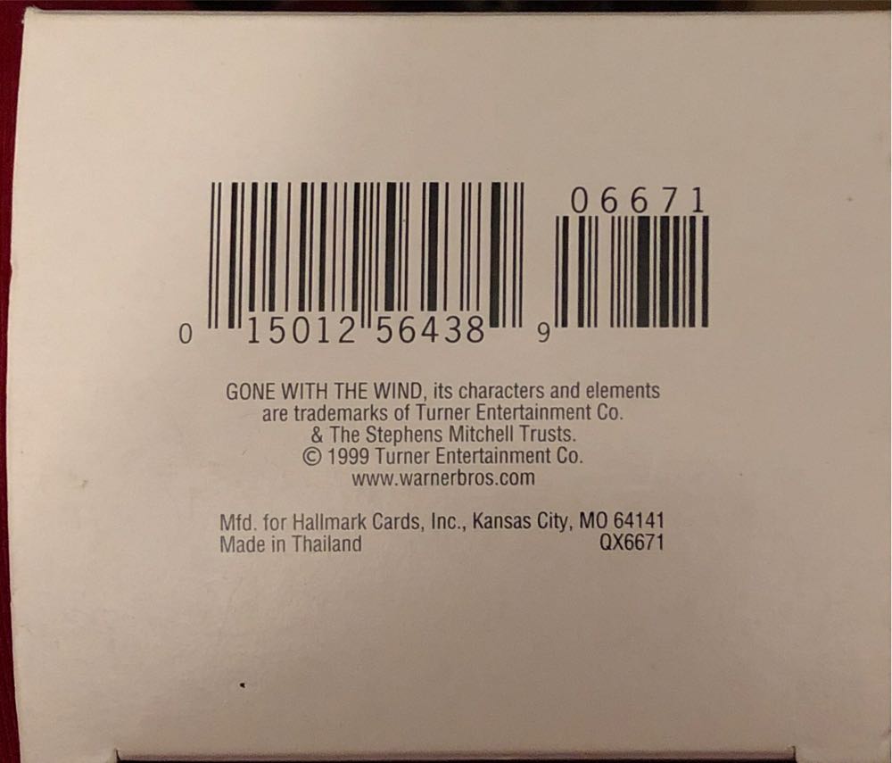 Gone With The Wind- Scarlett O’Hara #4 - Collector’s Series (Gone With The Wind) ornament collectible [Barcode 015012564389] - Main Image 3