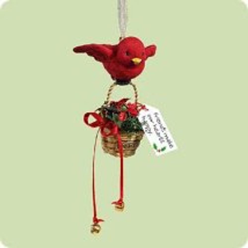 For A Friend  (Bird, Flower Basket, Friendship) ornament collectible [Barcode 015012809589] - Main Image 2