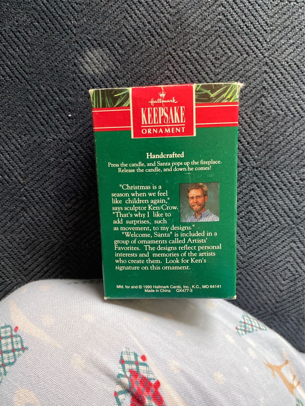 Welcome Santa - Santa (Santa, Fireplace) ornament collectible [Barcode 070000027475] - Main Image 2