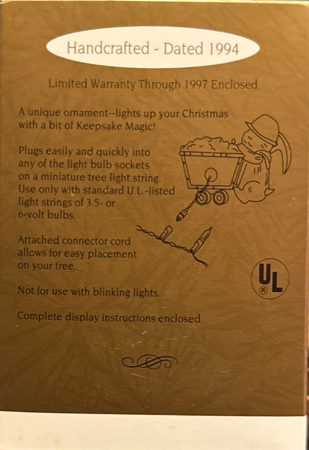 Rock Candy Miner🐻 - Misc (Vintage) ornament collectible [Barcode 015012116151] - Main Image 4