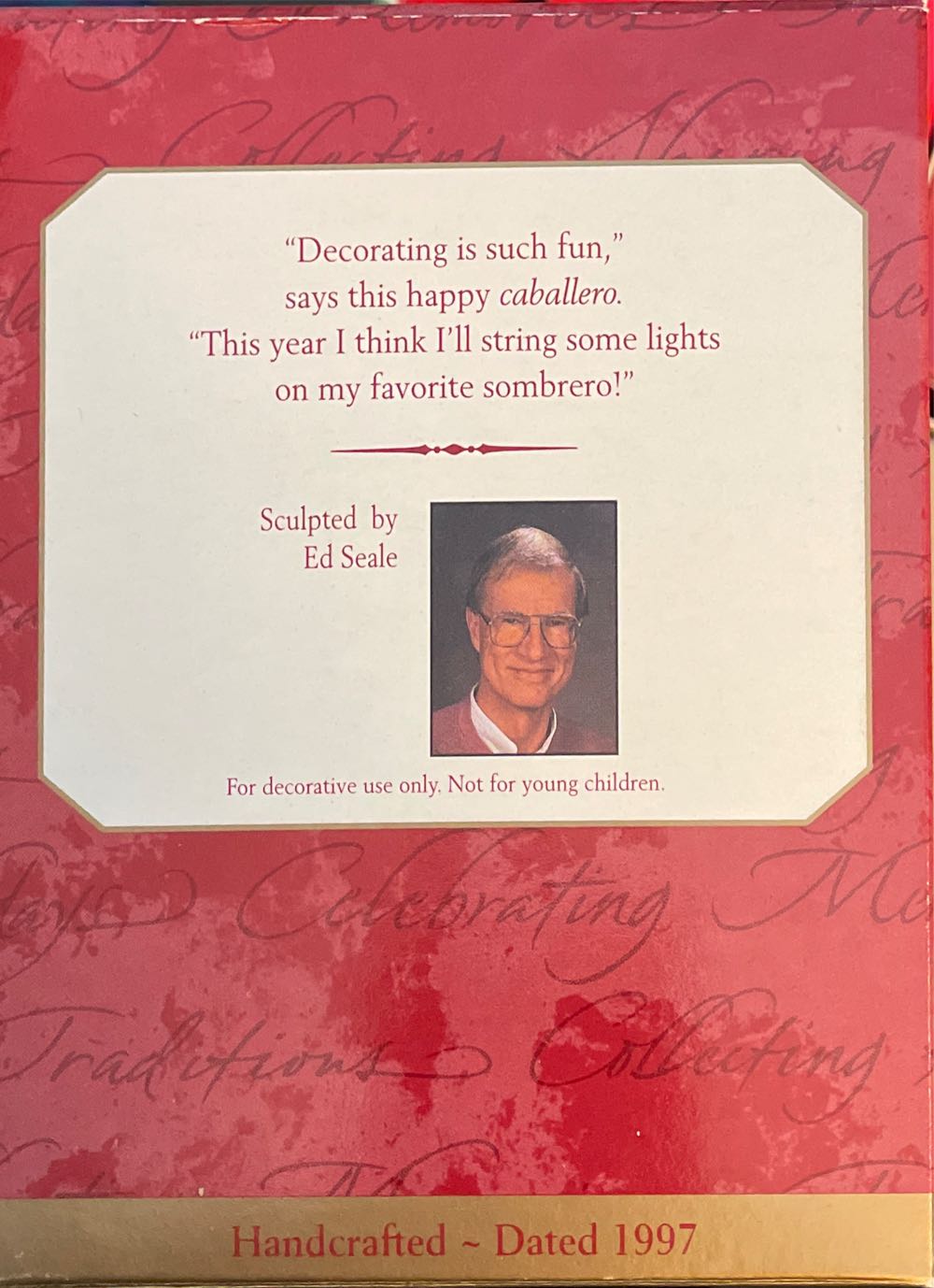 Feliz Navidad 1997 - Feliz Navidad (¡Feliz Navidad!) ornament collectible [Barcode 015012378672] - Main Image 2