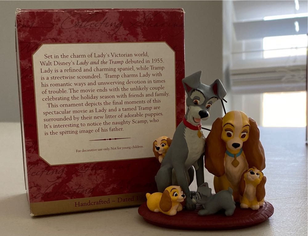 Disney Lady And The Tramp The Family Portrait - Walt Disney’s Lady and the Tramp (Disney) ornament collectible [Barcode 015012492033] - Main Image 4