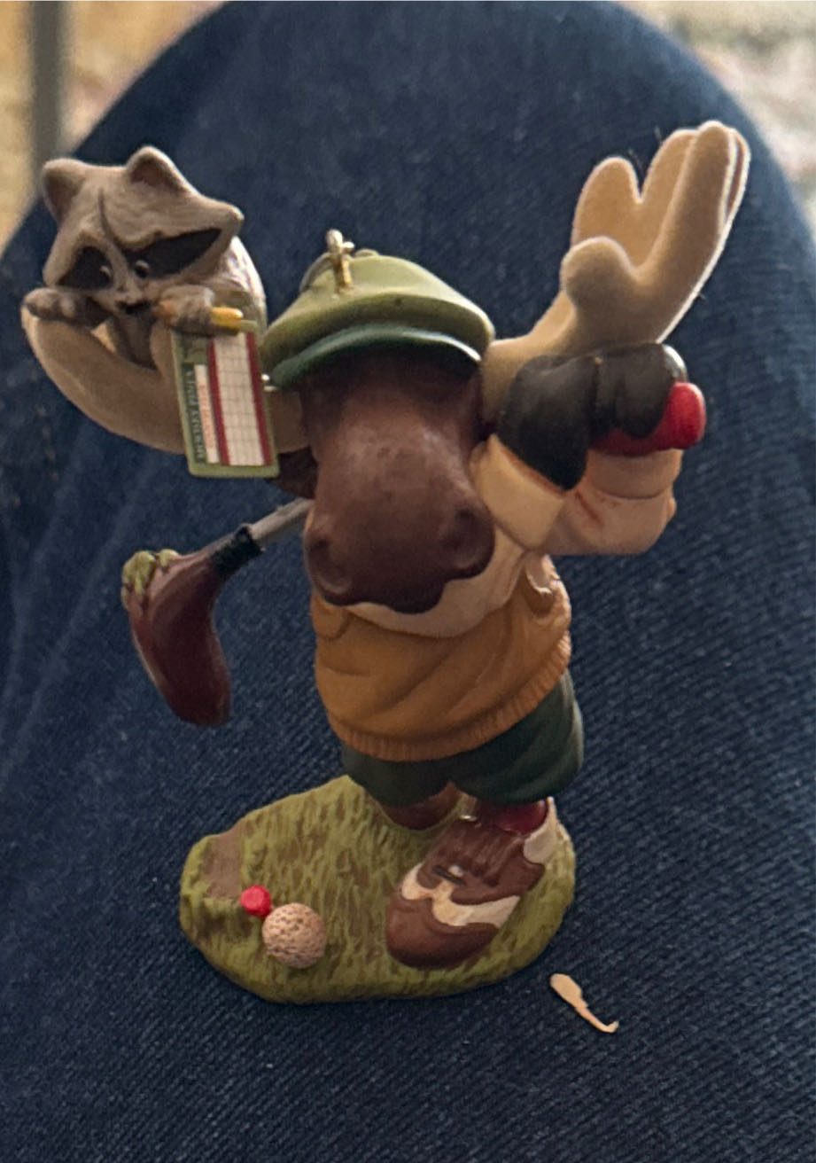 In the Holiday Swing  - Handyman Moose (Golf) ornament collectible [Barcode 795902028091] - Main Image 4