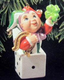 Good Luck Dice  (Games- Jack-in-the-Box- St Patrick’s) ornament collectible [Barcode 015012437966] - Main Image 2