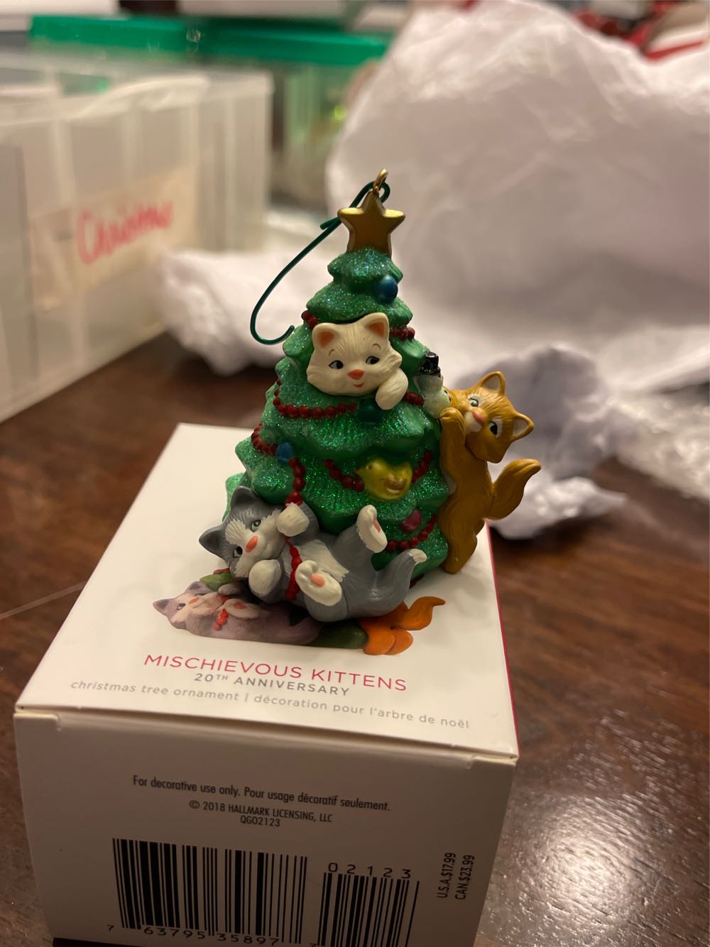 Mischievous Kittens 2018 20th Anniversary - Mischievous Kittens (Cat) ornament collectible [Barcode 763795358977] - Main Image 2