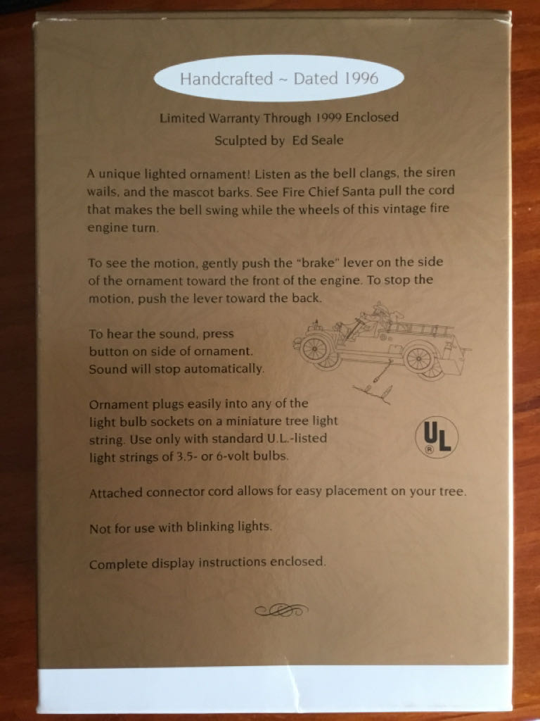 North Pole Volunteers  - Magic Sound & Light (Santa Claus) ornament collectible [Barcode 015012280135] - Main Image 2