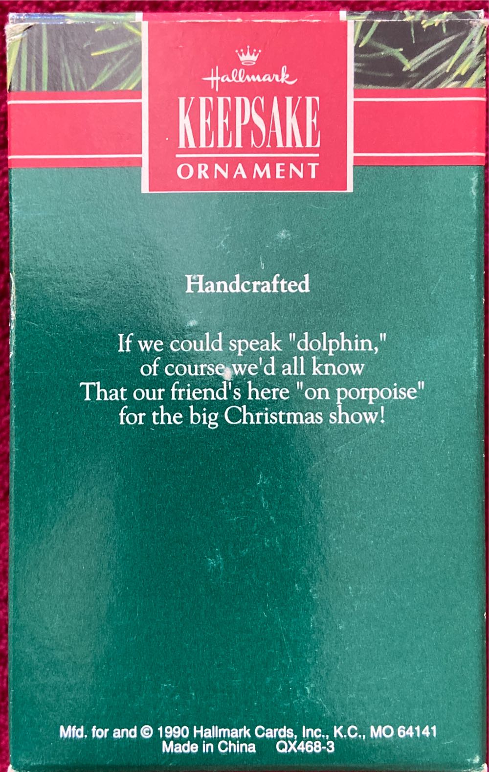 Jolly Dolphin   (Animals) ornament collectible [Barcode 070000027420] - Main Image 2