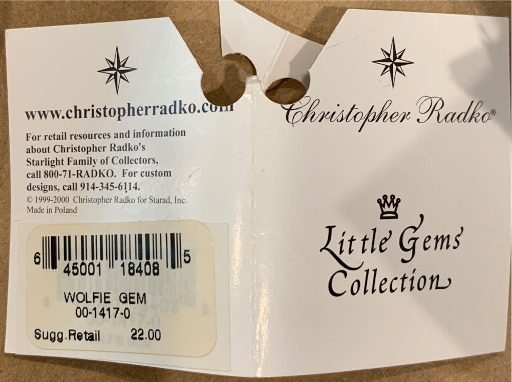 Wolfie Gem - Little Gems ornament collectible - Main Image 3