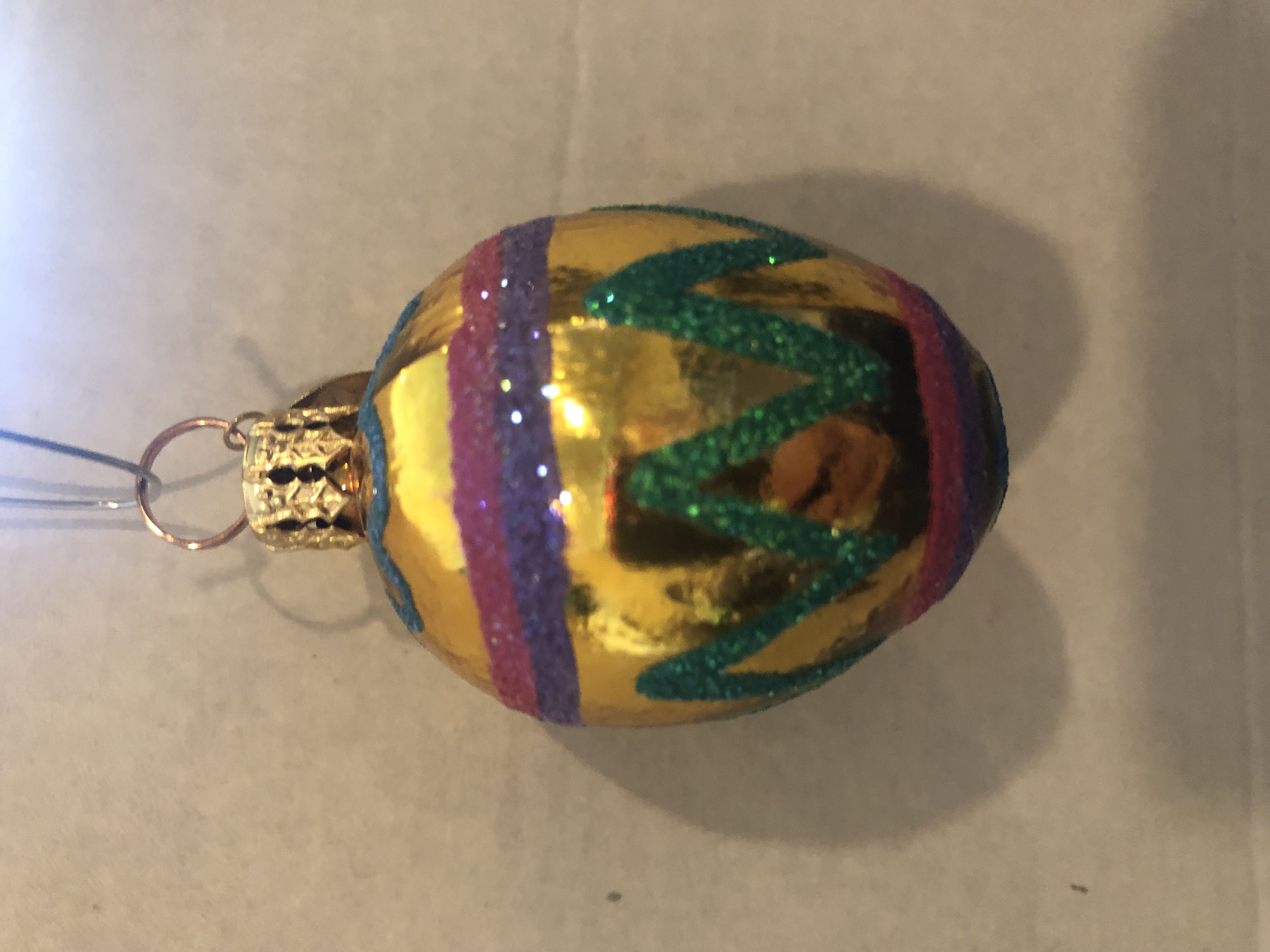 Bead & Sequin - Round - White & Gold