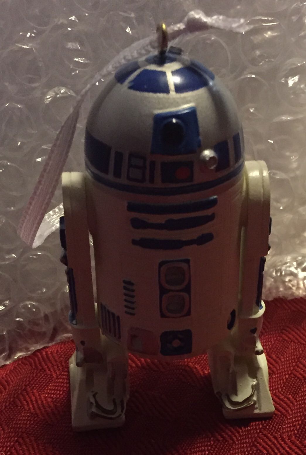 Paper Mache - Ornament - Purple Santa House