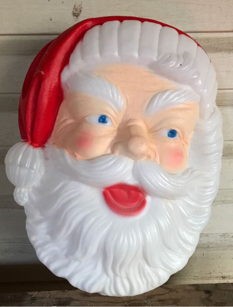 Plastic Santa Head - Outdoor Decorations (Christmas Lighting) ornament collectible - Main Image 2