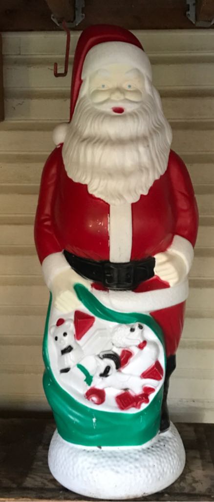 Plastic Original Standing Santa - Outdoor Decorations (Christmas Lighting) ornament collectible - Main Image 2