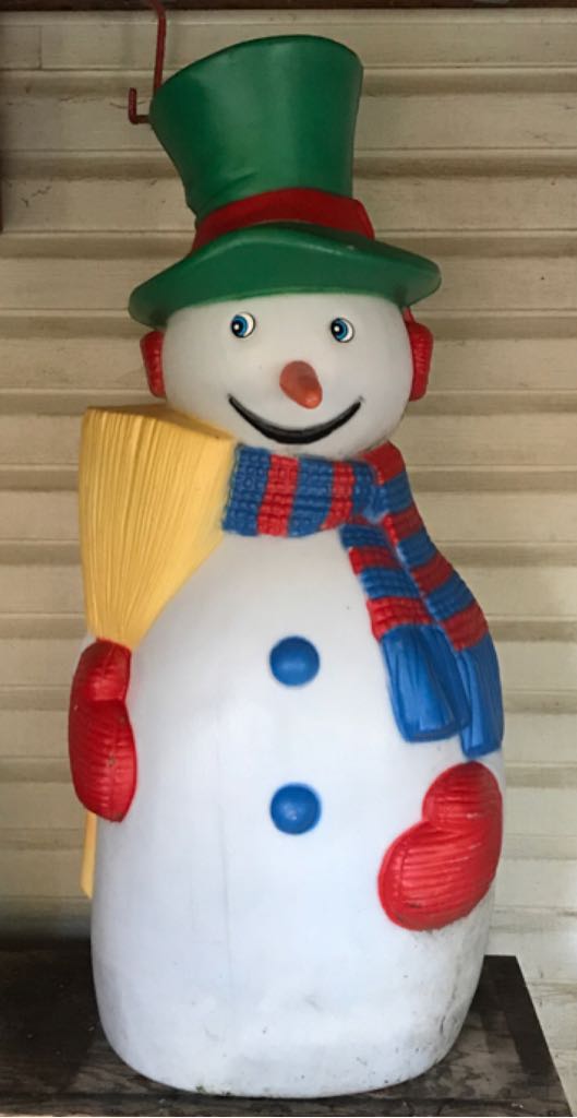 Plastic Snowman - Outdoor Decorations (Christmas Lighting) ornament collectible - Main Image 2