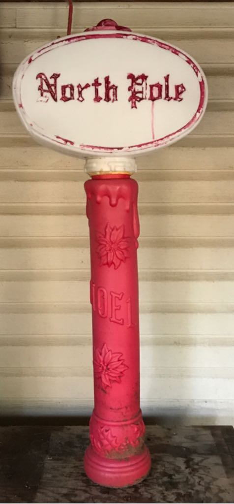 Plastic North Pole Post - Outdoor Decorations (Christmas Lighting) ornament collectible - Main Image 2