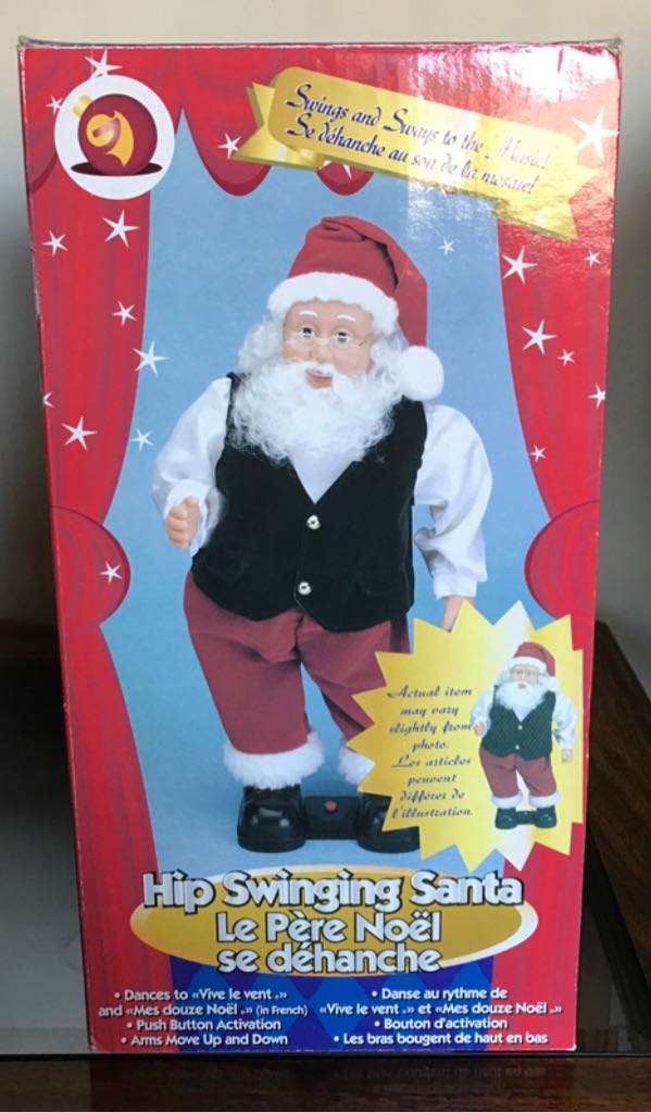 Fre Hip Swinging Santa - Holiday Scene (Animated & Musical) ornament collectible [Barcode 086786148747] - Main Image 2