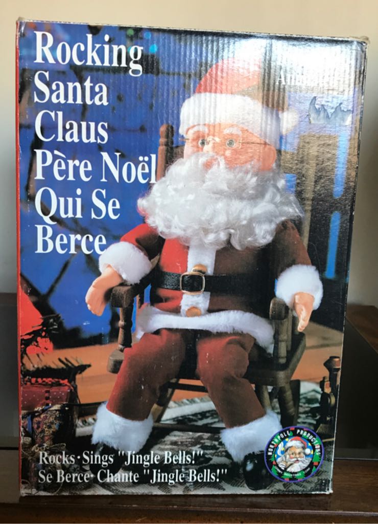 Rocking Santa Claus - Holiday Scene (Animated & Musical) ornament collectible [Barcode 086786125472] - Main Image 2