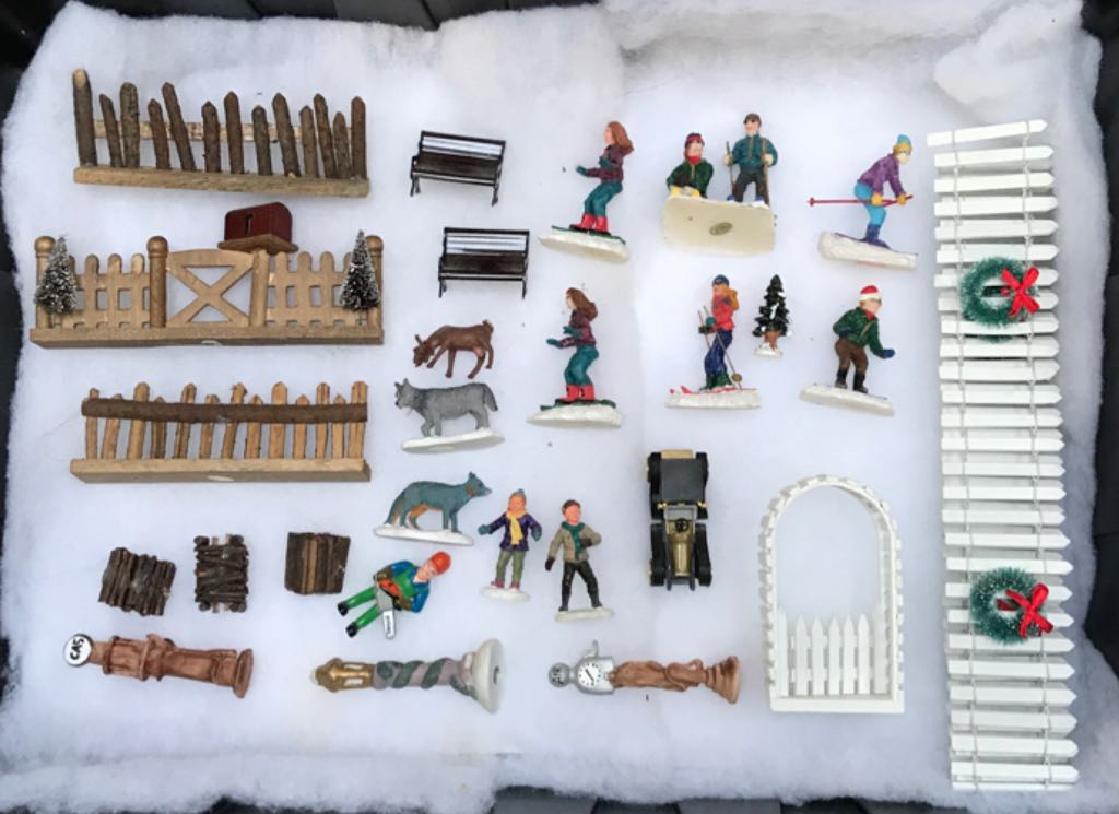 Village Porcelain Accessories 3 - Christmas Village (Christmas Decor) ornament collectible - Main Image 2