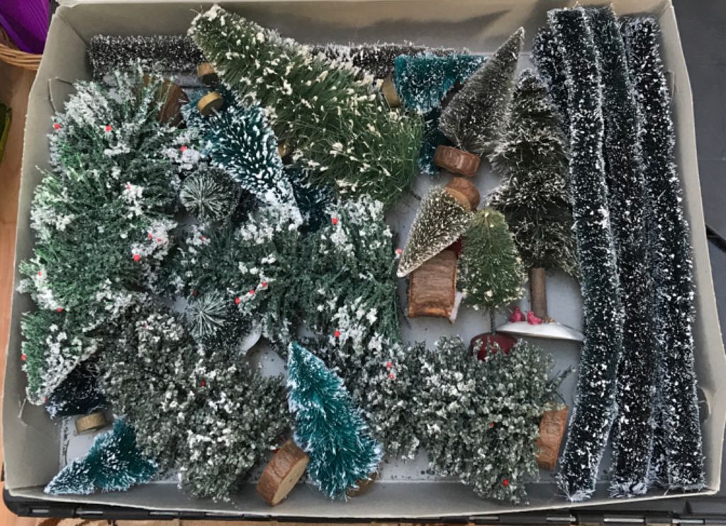 Village Tree & Edges - Christmas Village (Christmas Decor) ornament collectible - Main Image 2