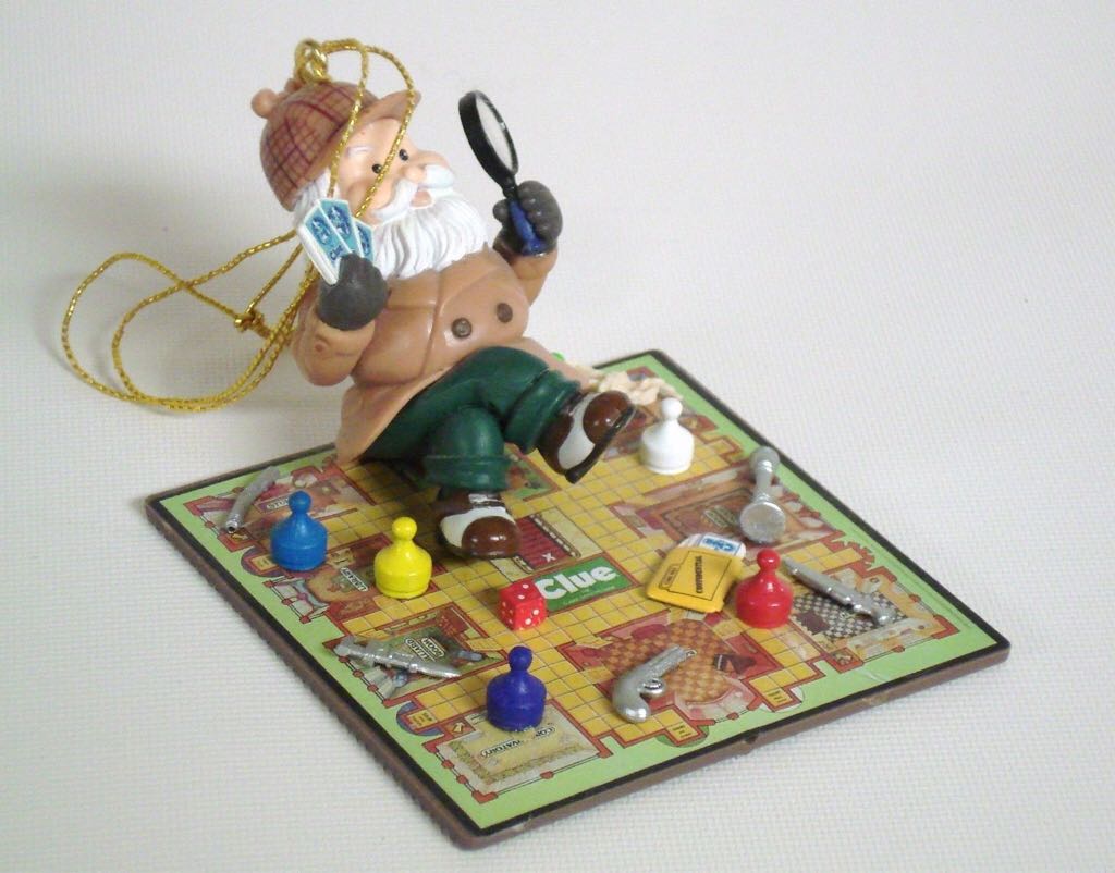 Clue® HOLIDAY HANGING ORNAMENT - The World’s Greatest Games (Hanging Ornament) ornament collectible [Barcode 045544454902] - Main Image 2