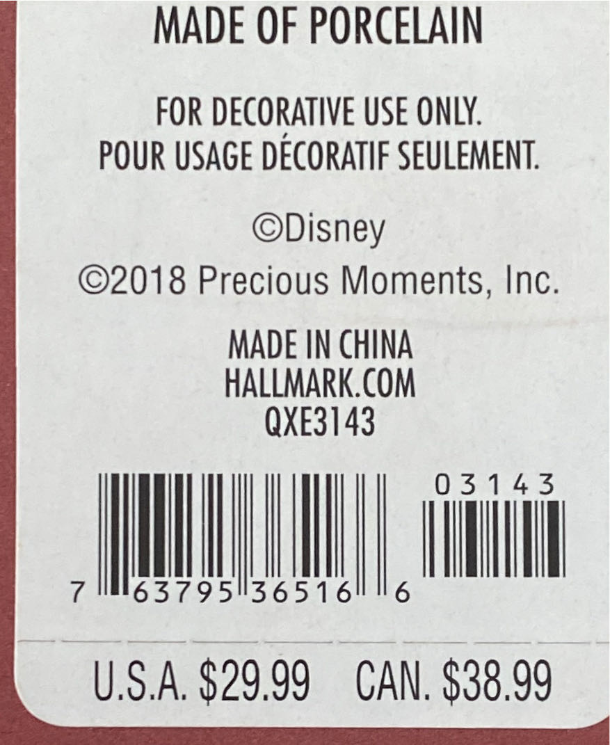 Tinker Bell - Precious Moments (Disney) ornament collectible [Barcode 763795365166] - Main Image 3