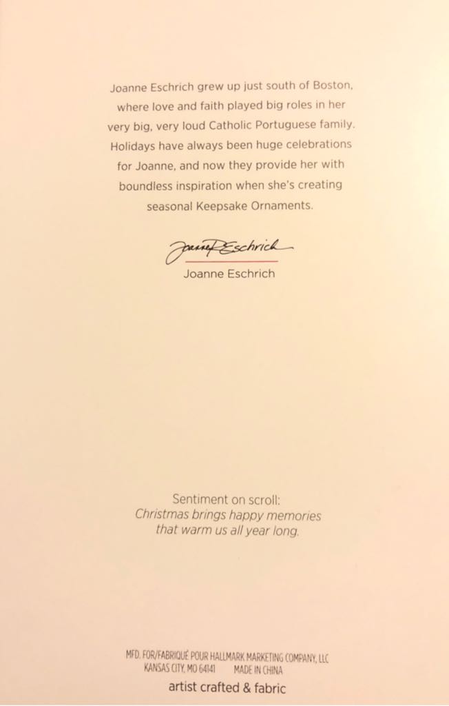 Father Christmas, White Robe with Red Birds - Father Christmas (Santas) ornament collectible [Barcode 763795346684] - Main Image 2