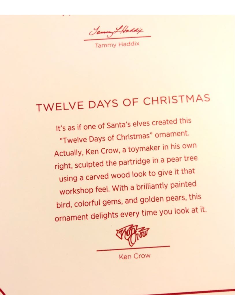 Twelve Days Of Christmas - Songs Of The Season ornament collectible - Main Image 2