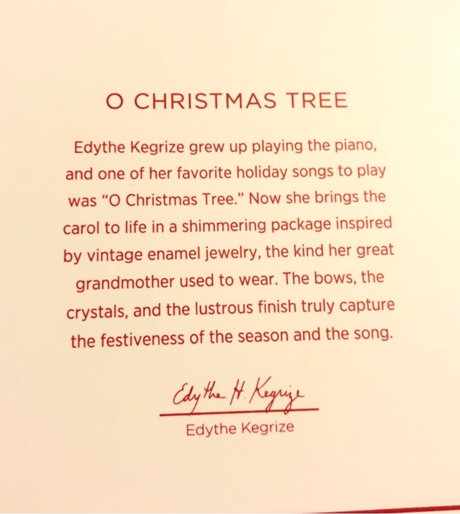 O Christmas Tree - Songs Of The Season ornament collectible - Main Image 2