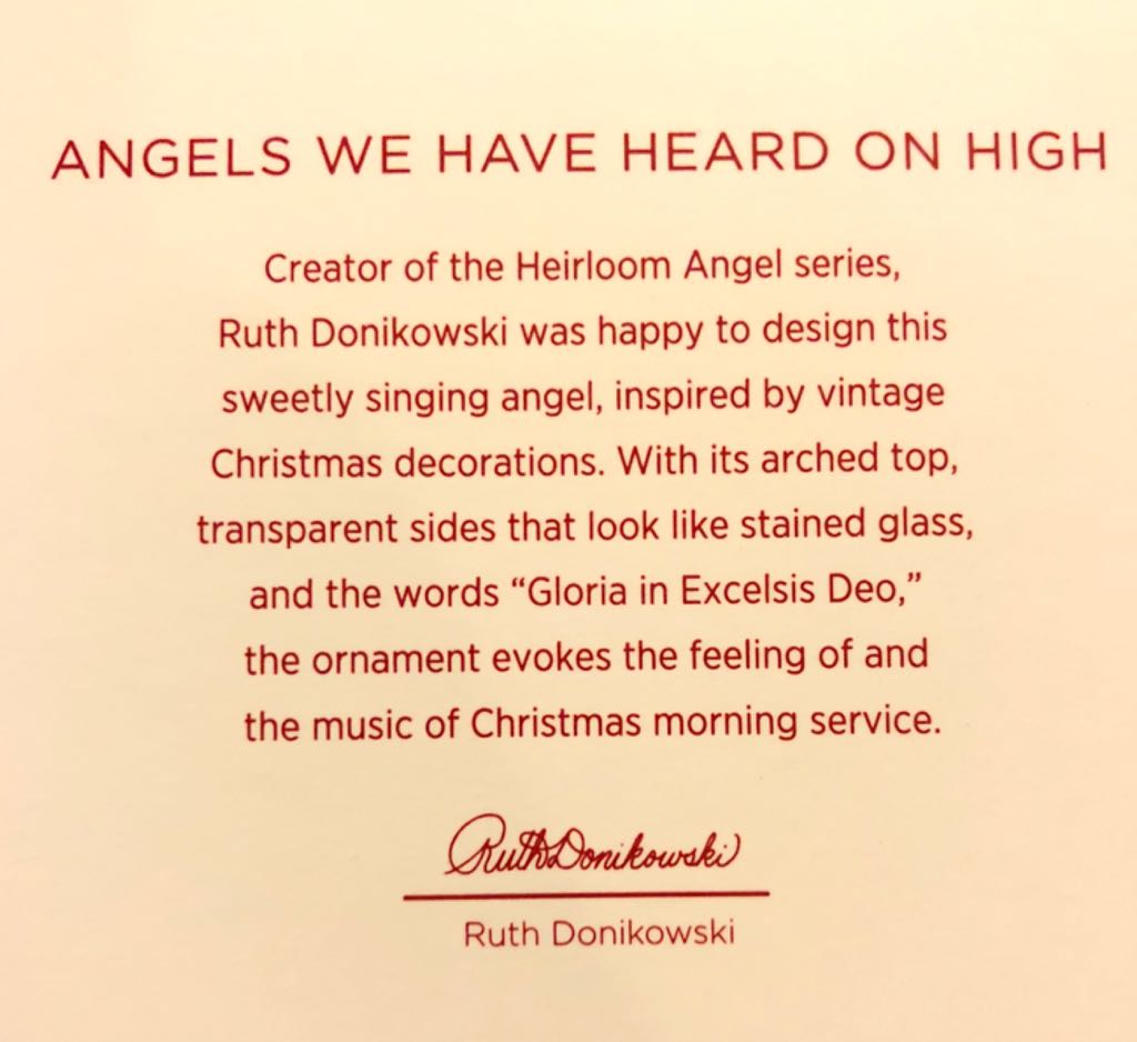Angels We Have Heard On High - Songs Of The Season ornament collectible - Main Image 2