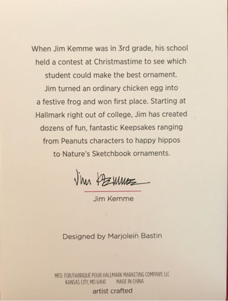 Bathing Blue Jays - Marjolein’s Garden Series (Nature’s Sketcbook, Marjolein Bastin, Showcase) ornament collectible [Barcode 763795365159] - Main Image 2