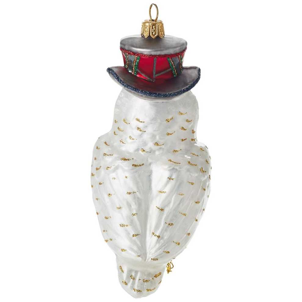 Dapper Owl - 2018 Hallmark Heritage  Collection  - Heritage Collection (Birds) ornament collectible [Barcode 763795323616] - Main Image 3