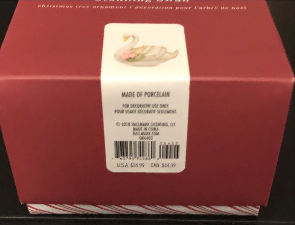 Stunning Swan  2018 - Beauty Of Birds (Premium) ornament collectible [Barcode 763795342860] - Main Image 3