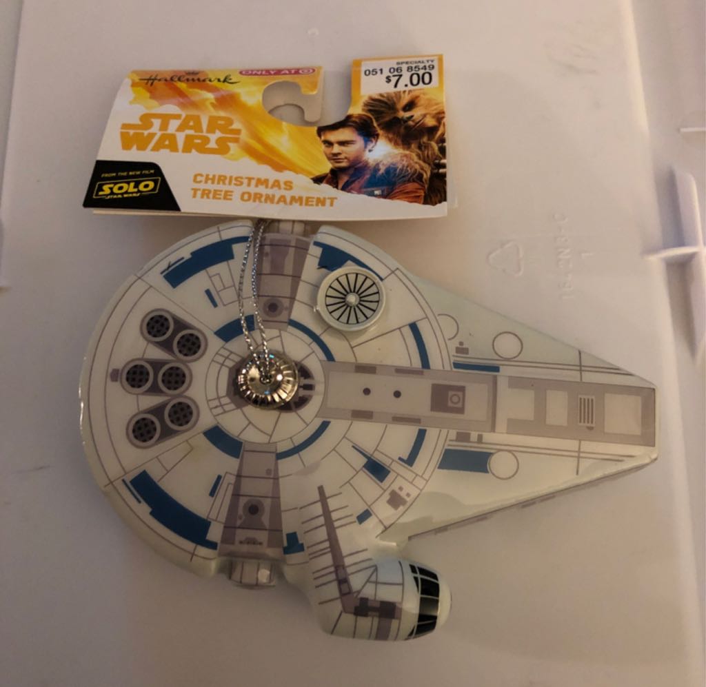 Millennium Falcon Decoupage - Star Wars: A New Hope (Star Wars) ornament collectible [Barcode 763795481637] - Main Image 1