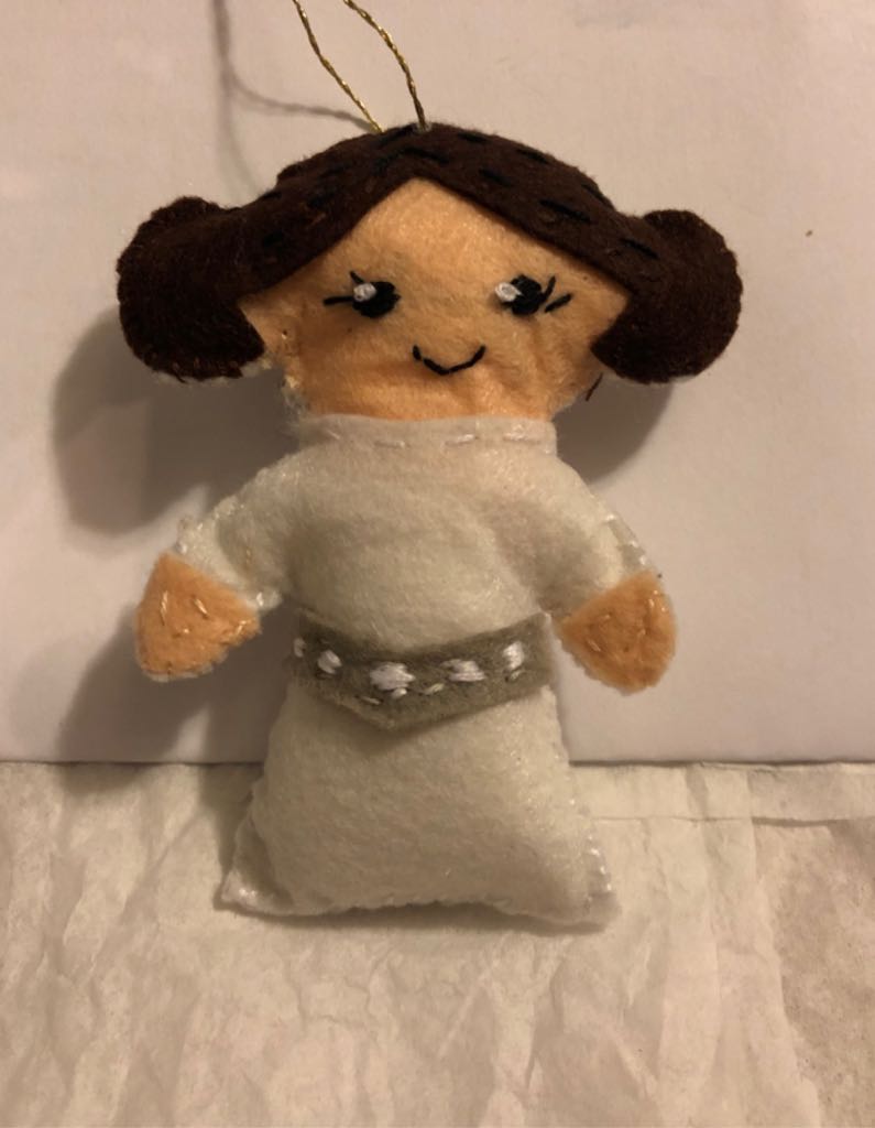 Hand-sewn Felt Heart with Tree and Stars