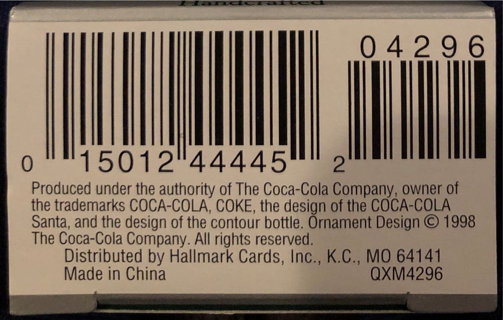Coke Coca-Cola Time Miniature - Coke (Coca-Cola) ornament collectible [Barcode 015012444452] - Main Image 3