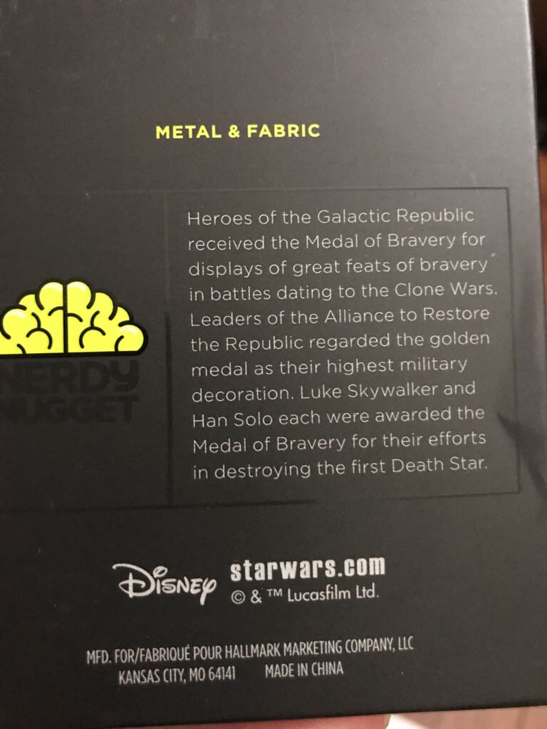 Star Wars 2019 Medal Of Yavin - Keepsake (Star Wars) ornament collectible [Barcode 763795479924] - Main Image 2