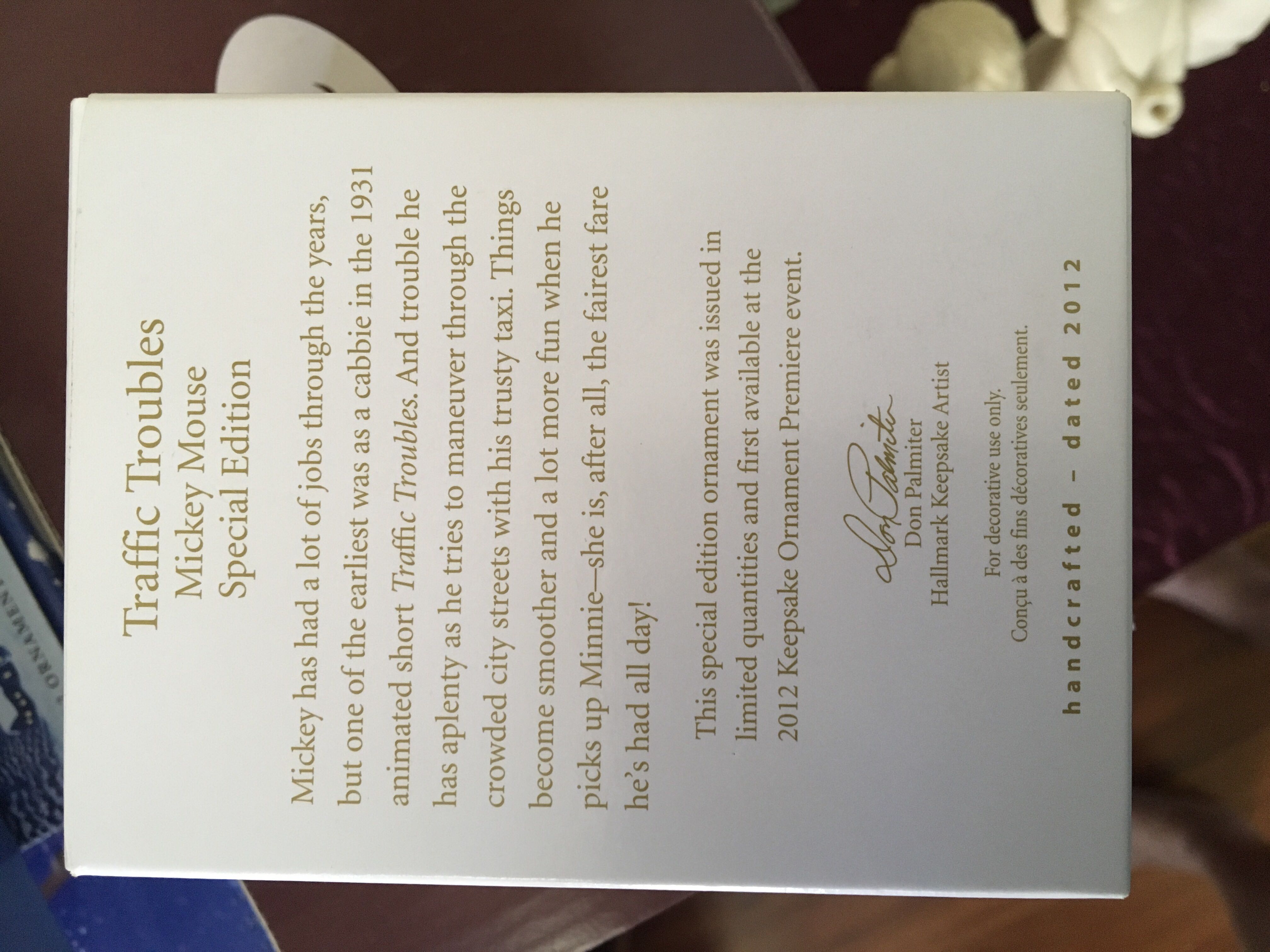 Traffic Troubles - Disney (Mickey Mouse) ornament collectible [Barcode 795902277338] - Main Image 2