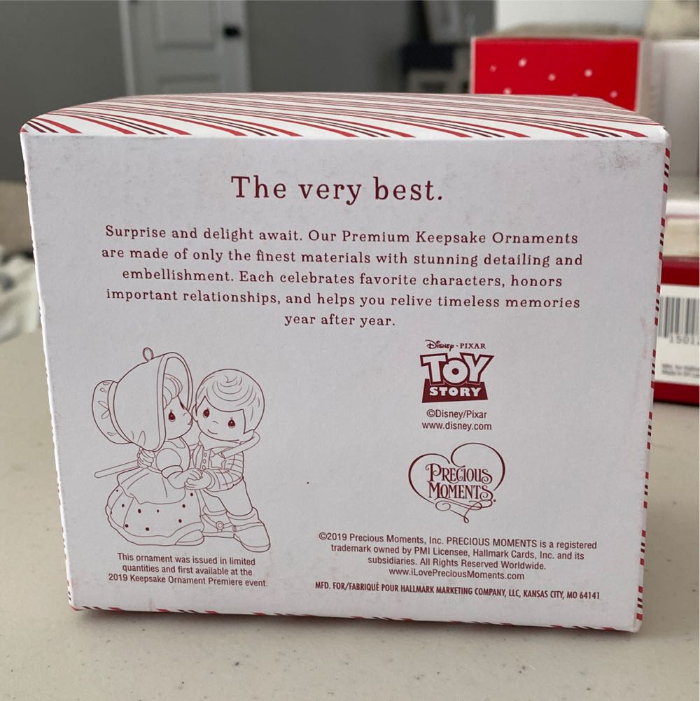 Woody and Bo Peep - Disney Precious Moments (Disney Precious Moments) ornament collectible [Barcode 763795456116] - Main Image 2