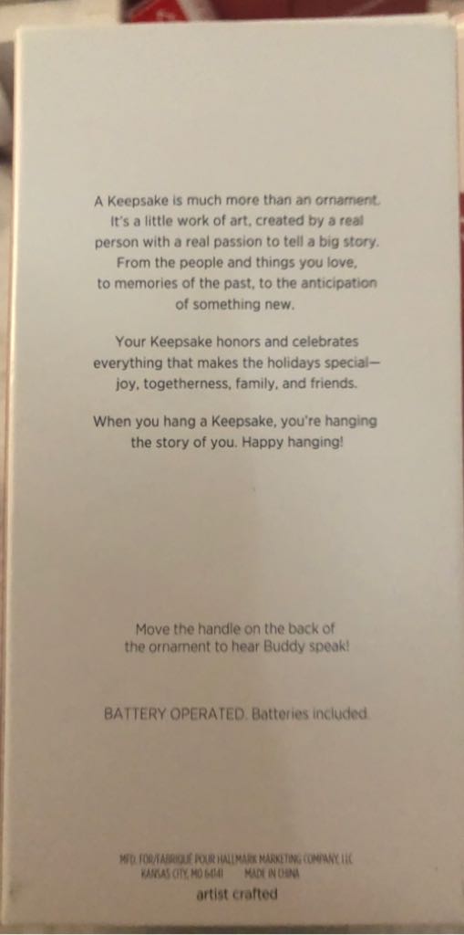 Elf: Son Of A Nutcracker! - Elf (Movies & TV) ornament collectible [Barcode 763795417667] - Main Image 2