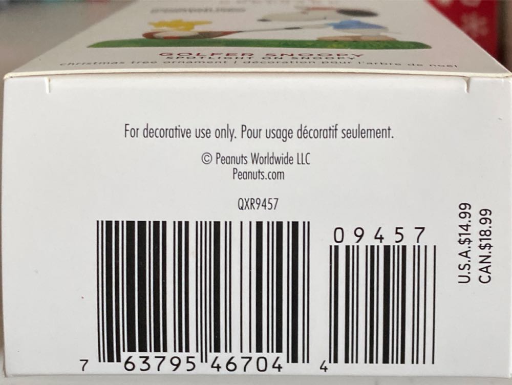 SOS#22 Golfer Snoopy - Spotlight On Snoopy (Snoopy) ornament collectible [Barcode 763795467044] - Main Image 4
