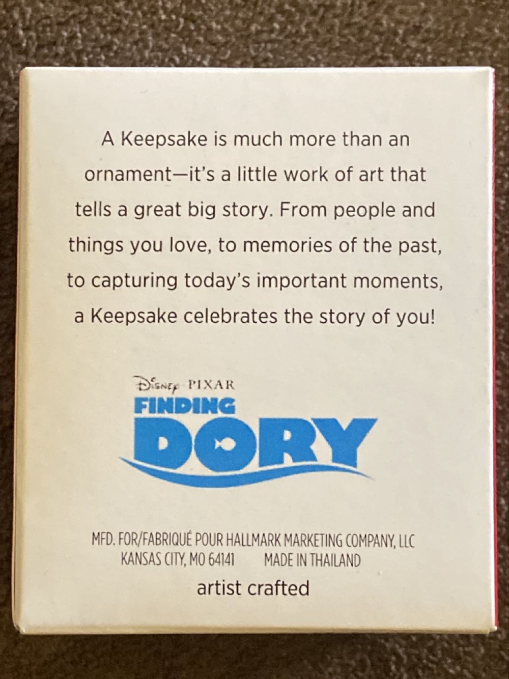 Baby Dory - Disney - Pixar Finding Dory (Disney) ornament collectible [Barcode 763795399574] - Main Image 3