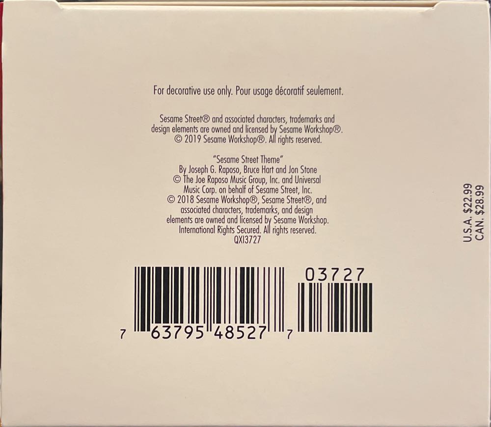 Sesame Street: 50-Year Celebration - Sesame Street (Muppets) ornament collectible [Barcode 763795485277] - Main Image 3