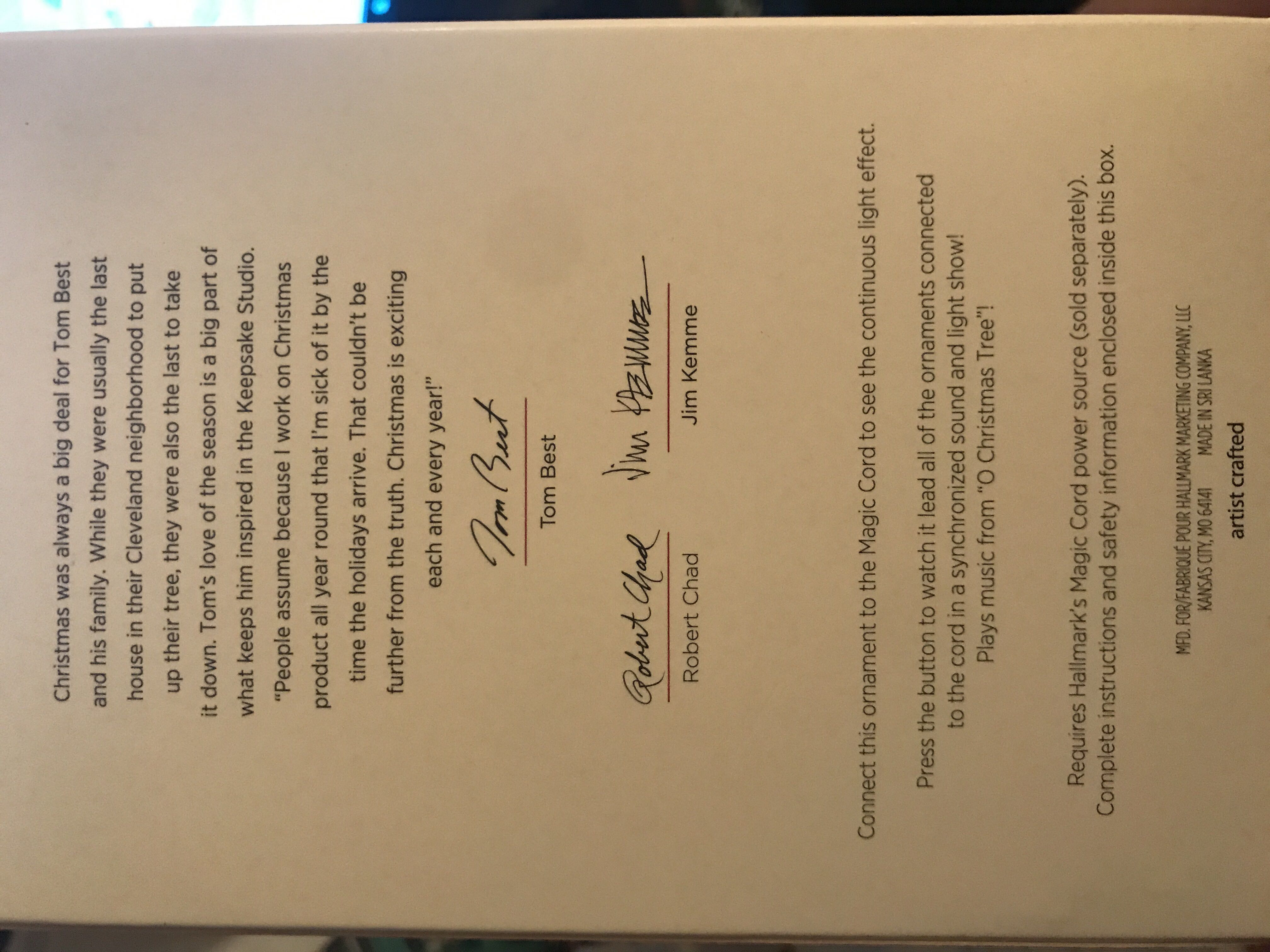 O Christmas Tree - Once Upon A Christmas (Santa Claus) ornament collectible [Barcode 763795429073] - Main Image 2